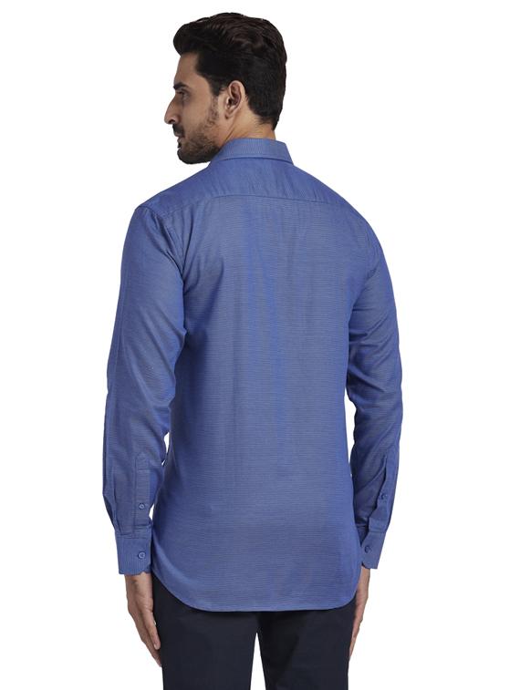 blue checkered casual shirt - 17766952 - Zoom Image - 3