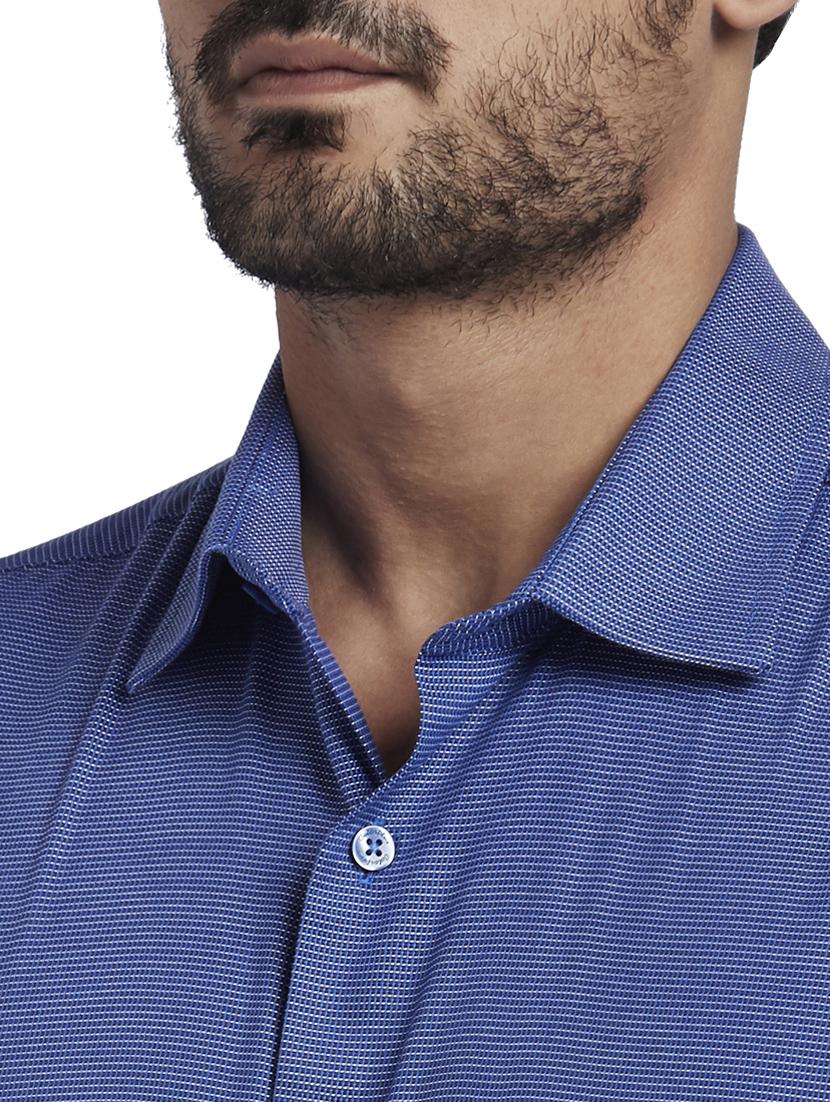 blue checkered casual shirt - 17766952 - Zoom Image - 5