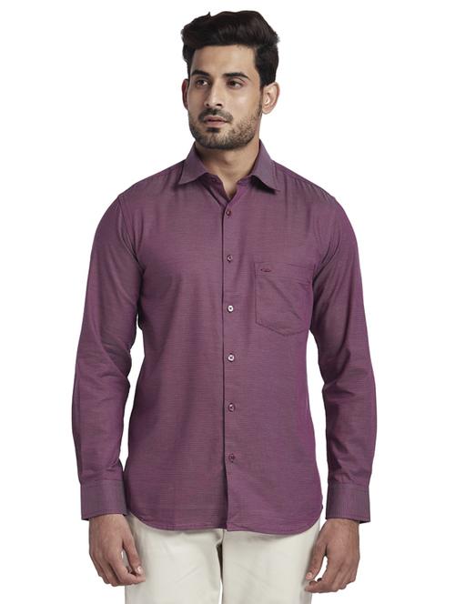 maroon printed casual shirt - 17766954 - Standard Image - 1