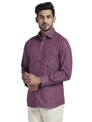 maroon printed casual shirt - 17766954 - Standard Image - 2