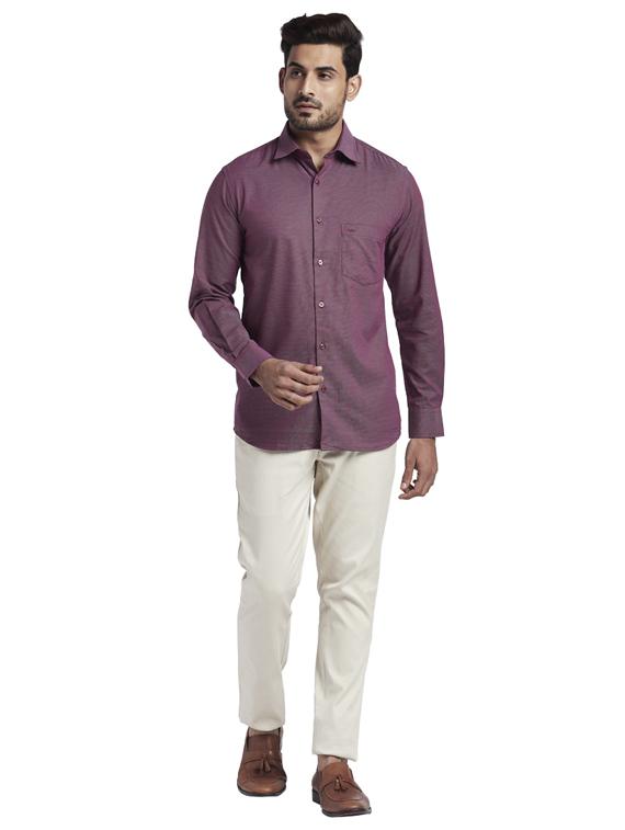 maroon printed casual shirt - 17766954 - Zoom Image - 4