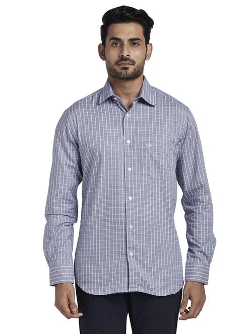 blue checkered casual shirt - 17766957 - Standard Image - 1