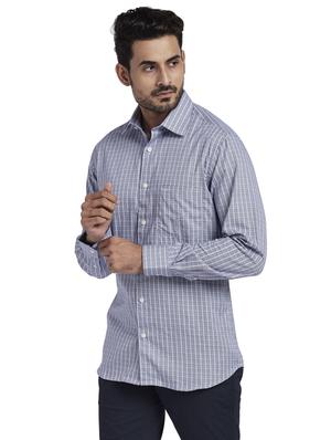 blue checkered casual shirt - 17766957 - Standard Image - 2