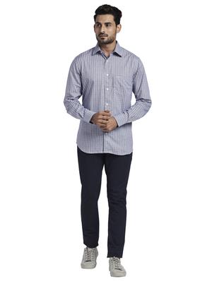 blue checkered casual shirt - 17766957 - Standard Image - 4