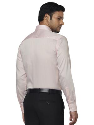 pink solid formal shirt - 17766968 - Standard Image - 3