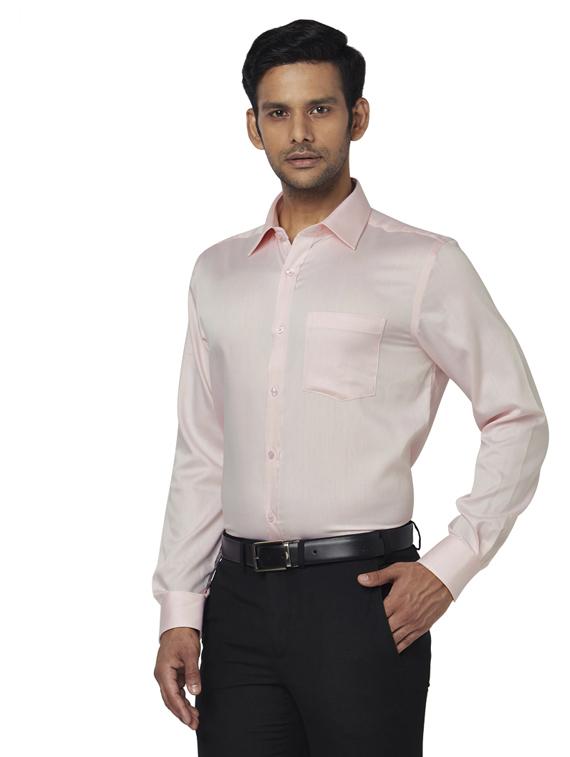 pink solid formal shirt - 17766968 - Zoom Image - 2