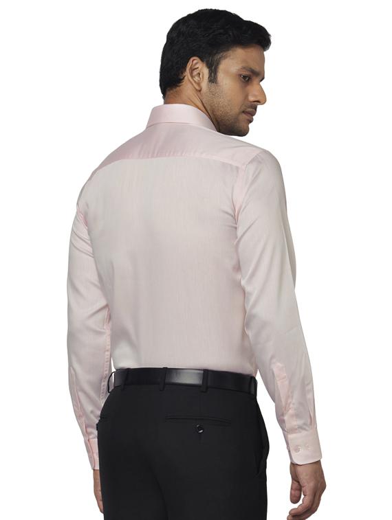 pink solid formal shirt - 17766968 - Zoom Image - 3
