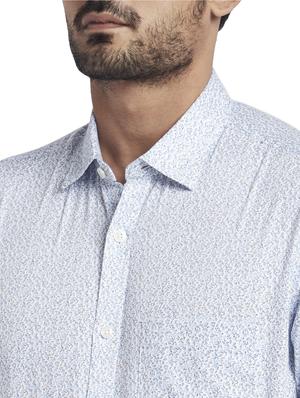 blue printed casual shirt - 17766971 - Standard Image - 5