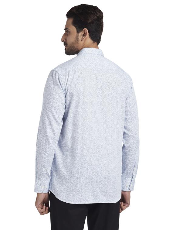 blue printed casual shirt - 17766971 - Zoom Image - 3