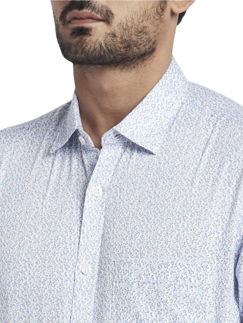 blue printed casual shirt - 17766971 - Zoom Image - 5