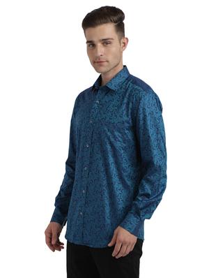 green self design casual shirt - 17766975 - Standard Image - 2