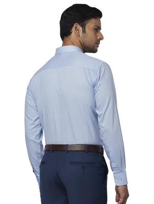 blue checkered formal shirt - 17766981 - Standard Image - 3