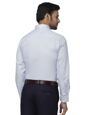blue checkered formal shirt - 17766983 - Standard Image - 3