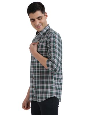 green checkered casual shirt - 17767011 - Standard Image - 2