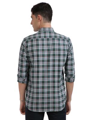green checkered casual shirt - 17767011 - Standard Image - 3