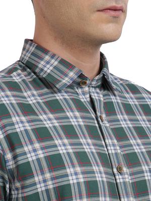 green checkered casual shirt - 17767011 - Standard Image - 5