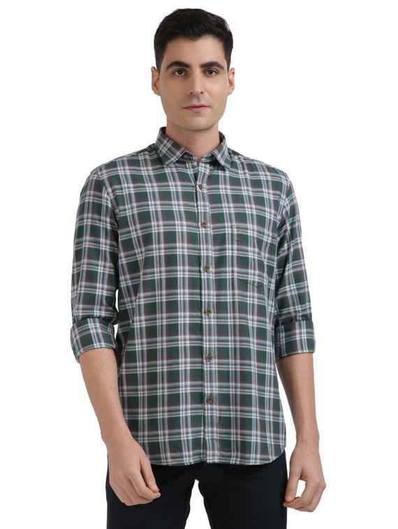green checkered casual shirt - 17767011 - Zoom Image - 1