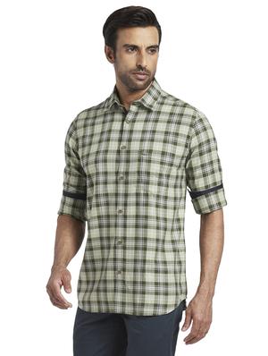 green checkered casual shirt - 17767026 - Standard Image - 2