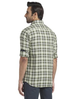 green checkered casual shirt - 17767026 - Standard Image - 3