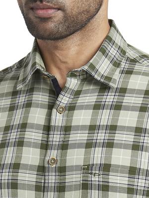 green checkered casual shirt - 17767026 - Standard Image - 5