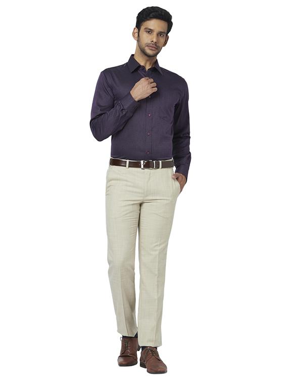 purple printed formal shirt - 17767032 - Zoom Image - 4