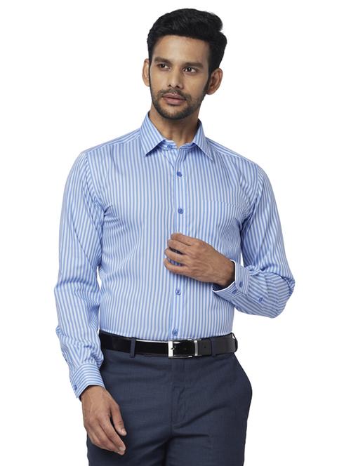 blue striped formal shirt - 17767035 - Standard Image - 1