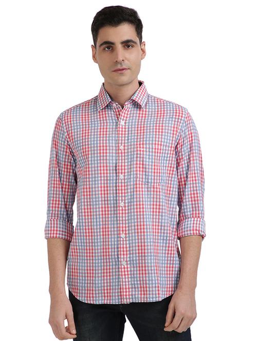 red checkered casual shirt - 17767047 - Standard Image - 1