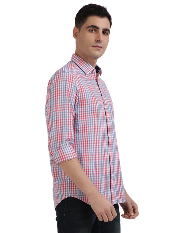 red checkered casual shirt - 17767047 - Zoom Image - 2
