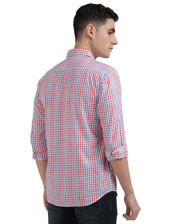 red checkered casual shirt - 17767047 - Zoom Image - 3