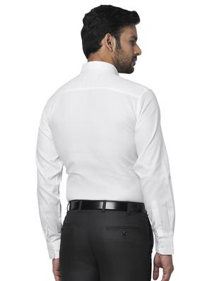 white solid formal shirt - 17767055 - Standard Image - 3