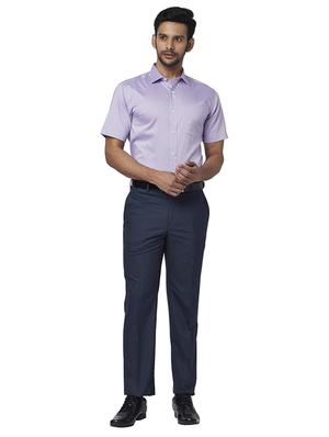 purple solid formal shirt - 17767095 - Standard Image - 4