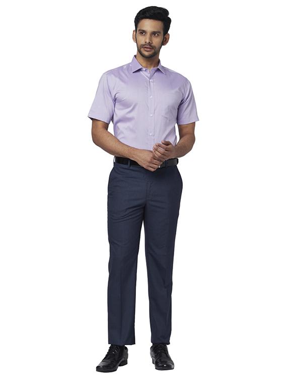 purple solid formal shirt - 17767095 - Zoom Image - 4