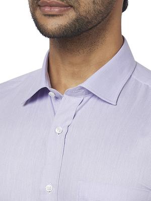 blue self design formal shirt - 17767140 - Standard Image - 5