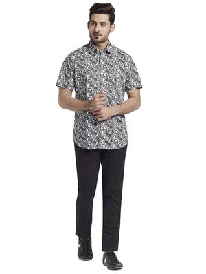 brown printed casual shirt - 17767145 - Standard Image - 4