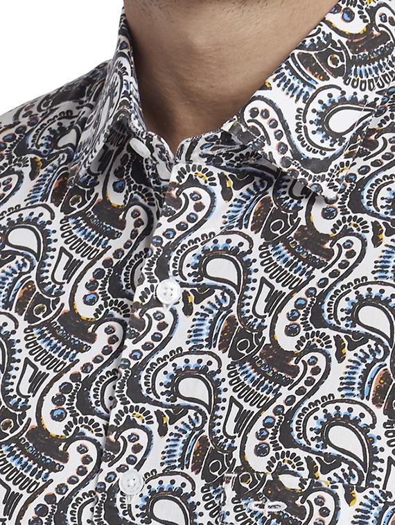 brown printed casual shirt - 17767145 - Zoom Image - 5