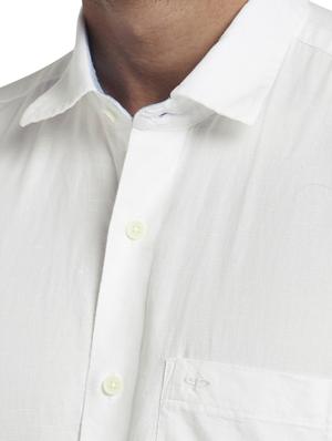 white solid casual shirt - 17767150 - Standard Image - 5