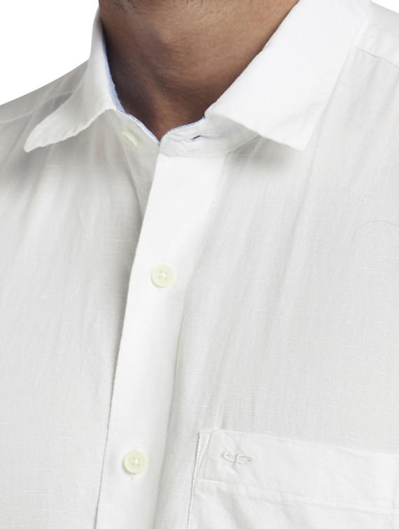 white solid casual shirt - 17767150 - Zoom Image - 5