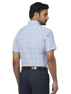 blue checkered formal shirt - 17767156 - Standard Image - 3