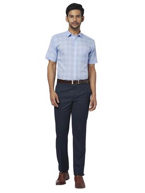 blue checkered formal shirt - 17767156 - Standard Image - 4