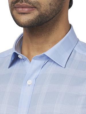 blue checkered formal shirt - 17767156 - Standard Image - 5