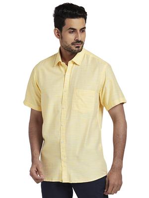 yellow solid casual shirt - 17767159 - Standard Image - 2
