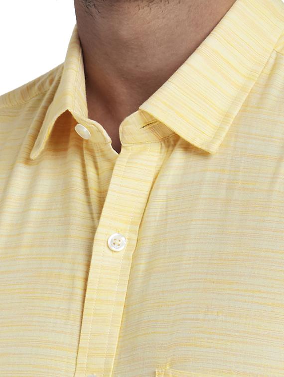 yellow solid casual shirt - 17767159 - Zoom Image - 5