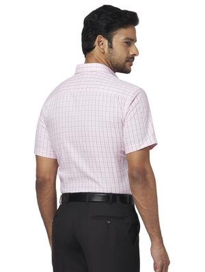 pink checkered formal shirt - 17767160 - Standard Image - 3