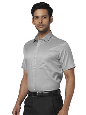 grey striped formal shirt - 17767181 - Standard Image - 2