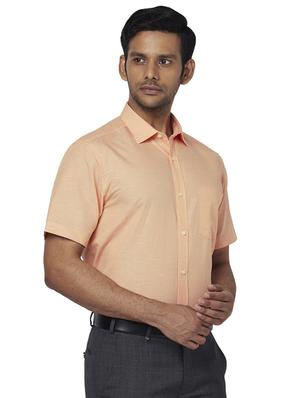orange solid formal shirt - 17767183 - Standard Image - 2