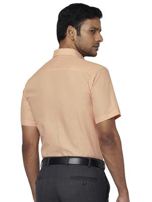 orange solid formal shirt - 17767183 - Standard Image - 3