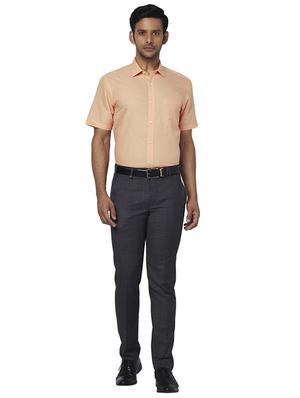 orange solid formal shirt - 17767183 - Standard Image - 4