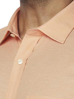 orange solid formal shirt - 17767183 - Standard Image - 5