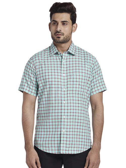 green checkered casual shirt - 17767194 - Standard Image - 1