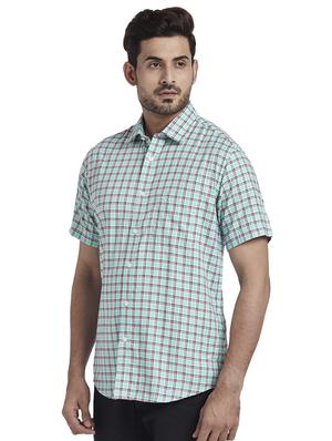 green checkered casual shirt - 17767194 - Standard Image - 2
